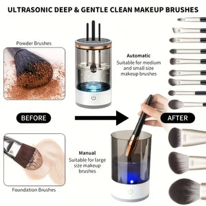 LIMPIADOR DE BROCHAS ELECTRICO , PARA MAQUILLAJE SHOPPEDI2